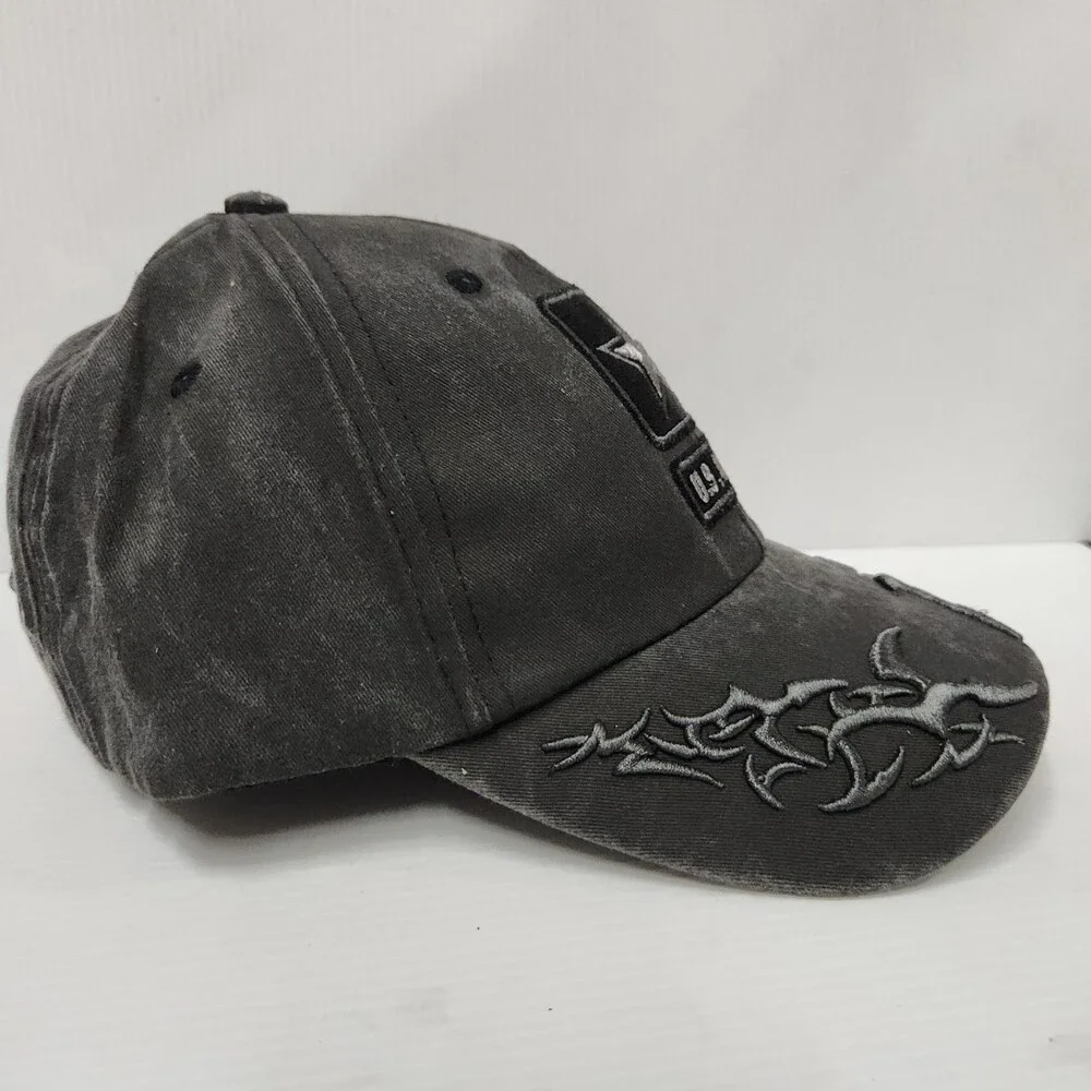 Eagle Crest U.s. Army Tribal Design Cotton Mens Cap Gray One Size Fits Most